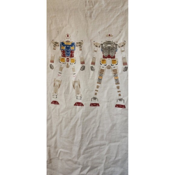 Gundam Rx-78-2 T Shirt Mens Large White Short Sleeve Anime Excellent D25 - Picture 1 of 6
